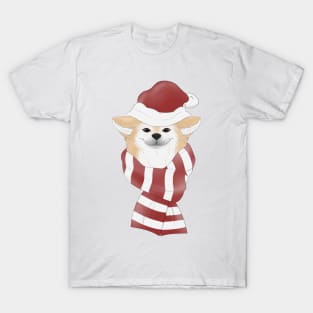 Shiba Akita Dog Christmas X-Mas T-Shirt